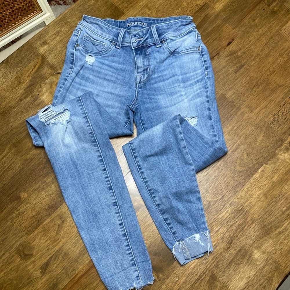 Maurices Light Blue Skinny Jeans